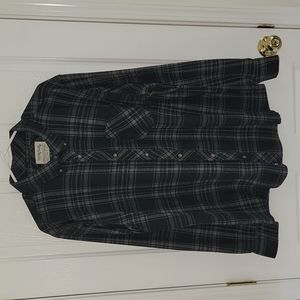 Flannel Long Sleeve Plaid Shirt!!!